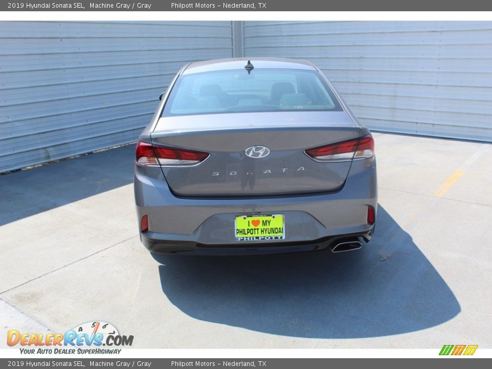 2019 Hyundai Sonata SEL Machine Gray / Gray Photo #7