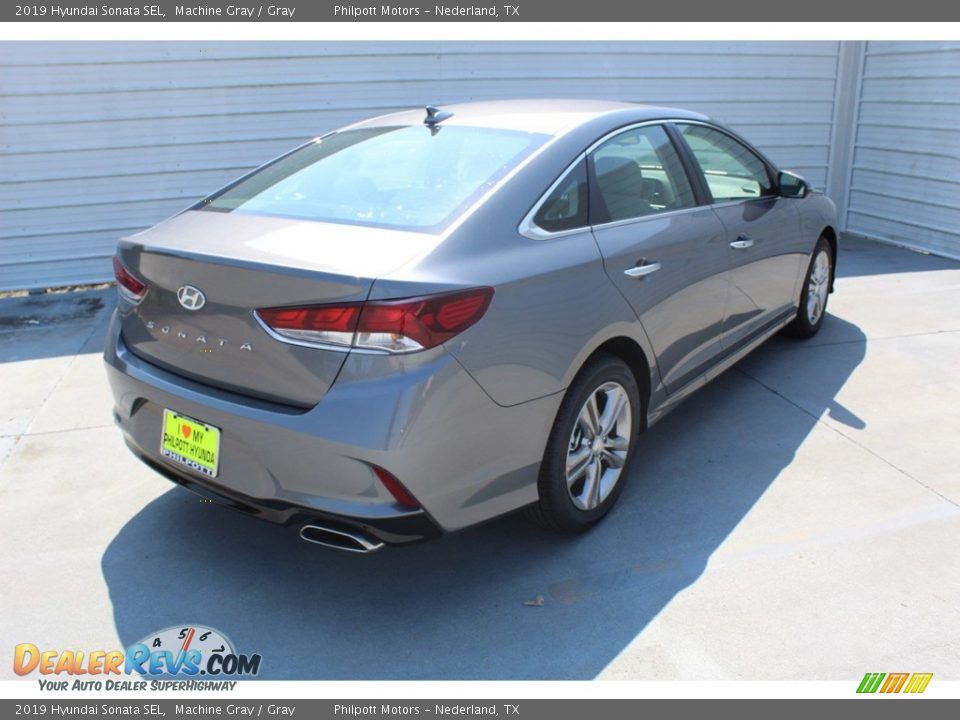 2019 Hyundai Sonata SEL Machine Gray / Gray Photo #8