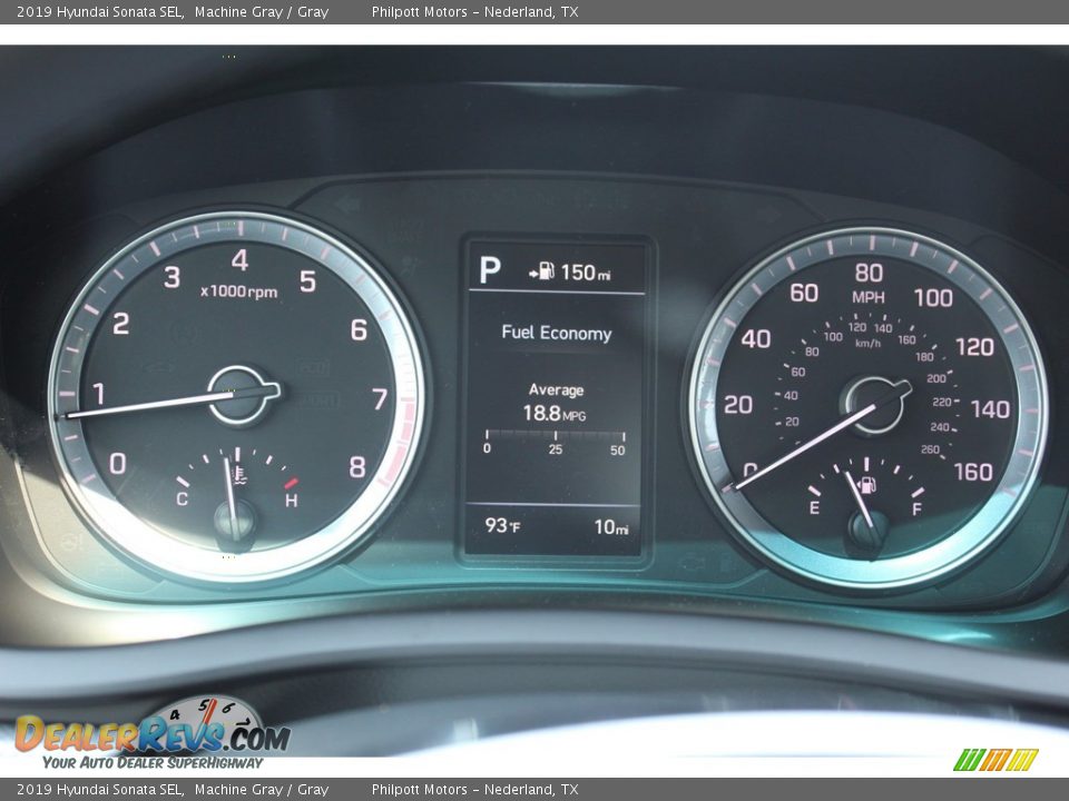 2019 Hyundai Sonata SEL Machine Gray / Gray Photo #14