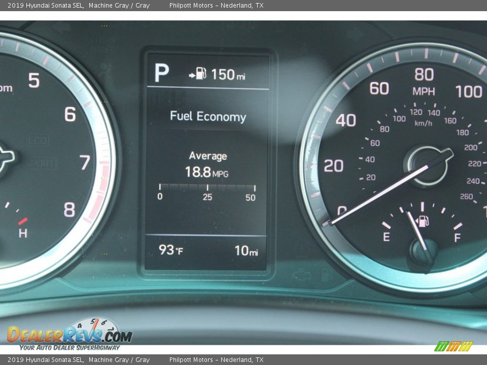 2019 Hyundai Sonata SEL Machine Gray / Gray Photo #15