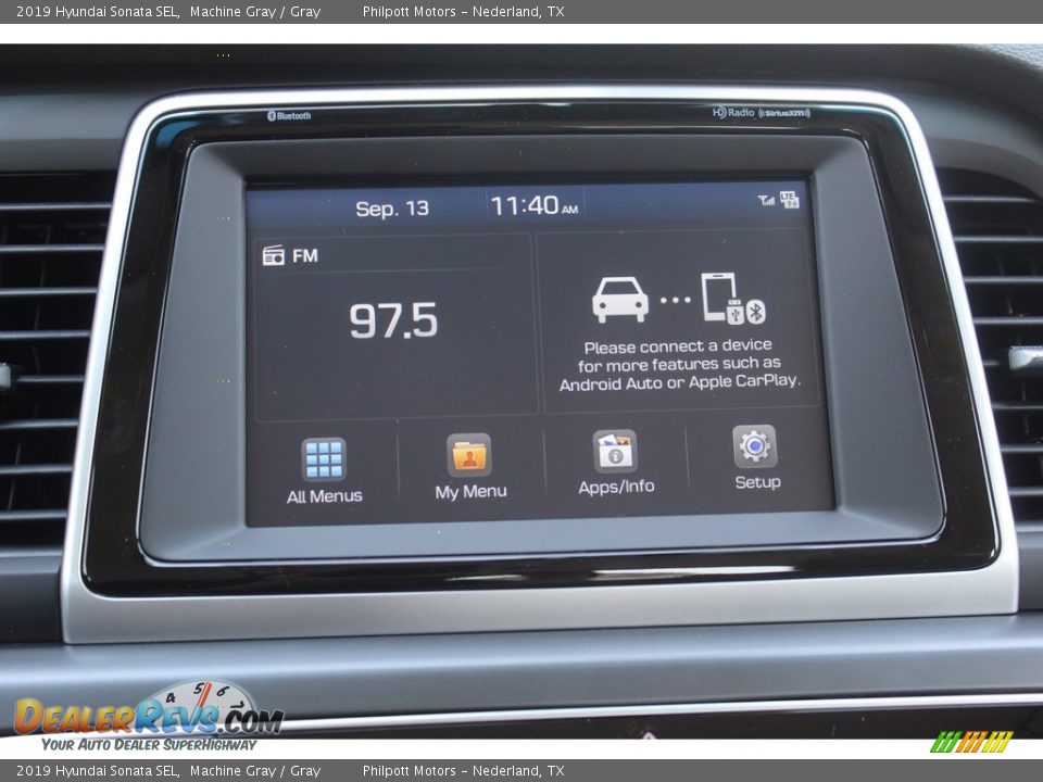 2019 Hyundai Sonata SEL Machine Gray / Gray Photo #16