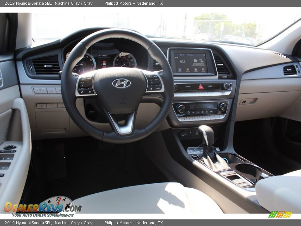 2019 Hyundai Sonata SEL Machine Gray / Gray Photo #22