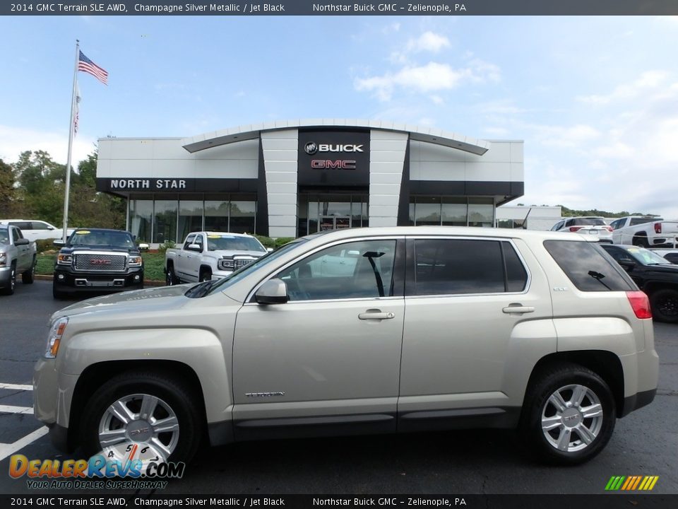 2014 GMC Terrain SLE AWD Champagne Silver Metallic / Jet Black Photo #1