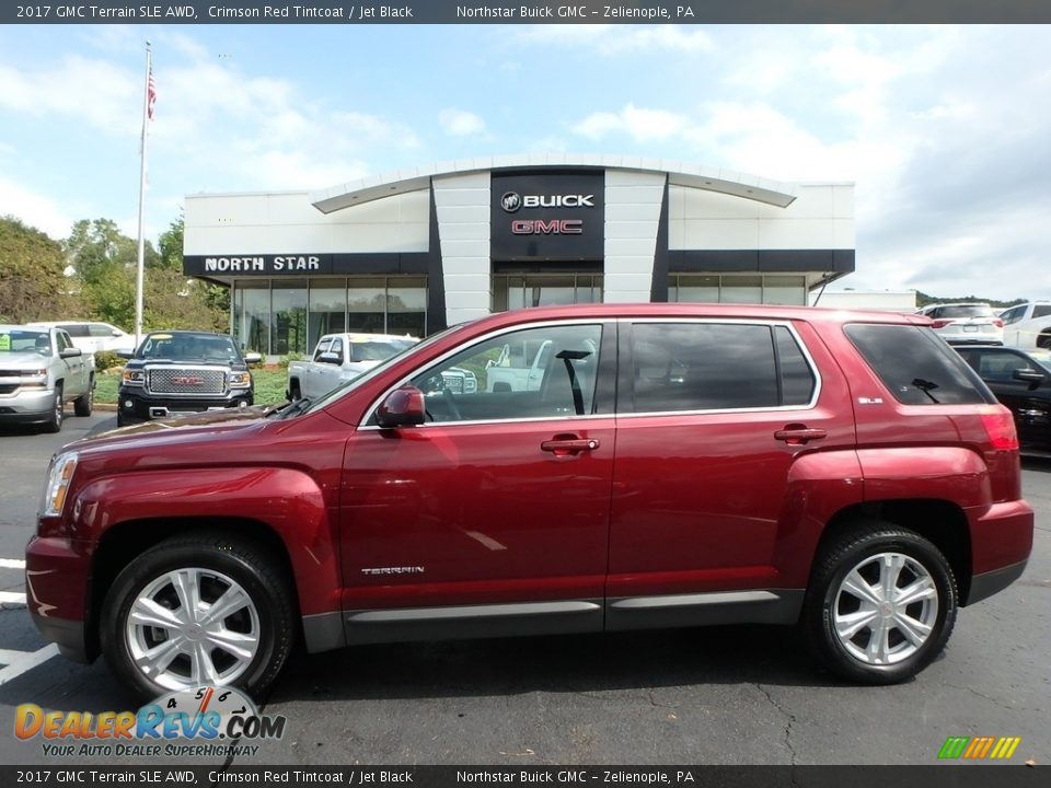 2017 GMC Terrain SLE AWD Crimson Red Tintcoat / Jet Black Photo #1