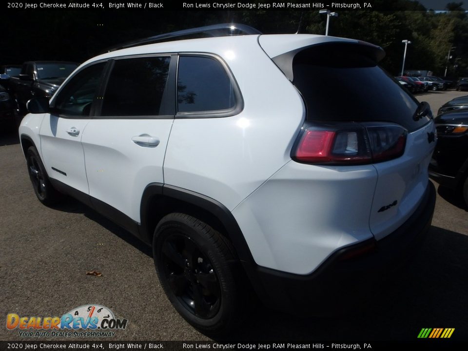 2020 Jeep Cherokee Altitude 4x4 Bright White / Black Photo #3