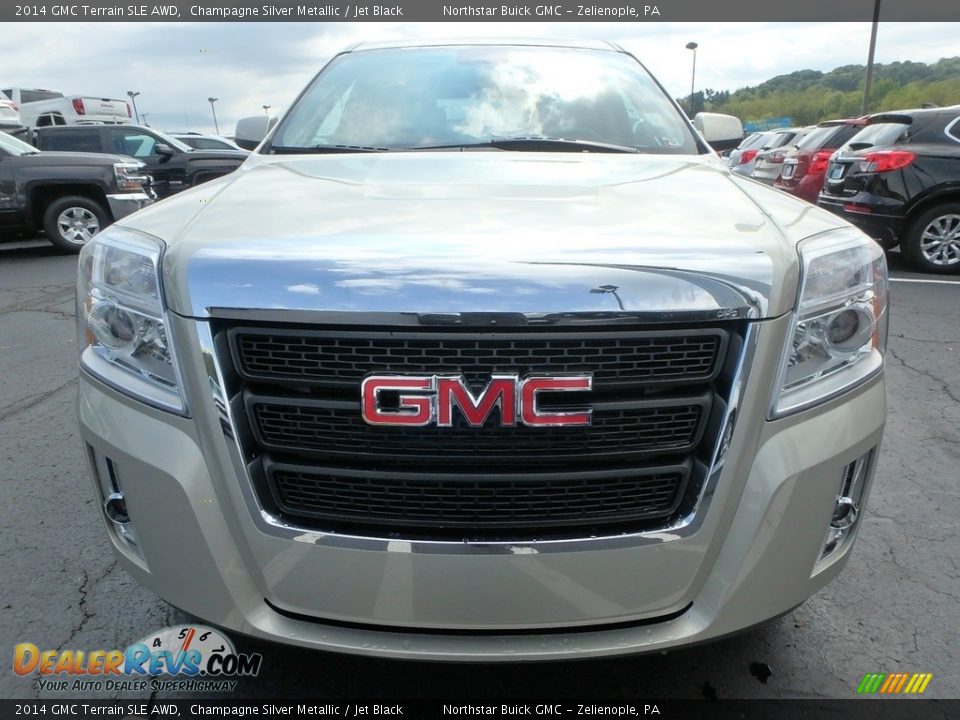 2014 GMC Terrain SLE AWD Champagne Silver Metallic / Jet Black Photo #3