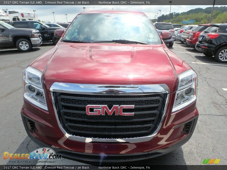 2017 GMC Terrain SLE AWD Crimson Red Tintcoat / Jet Black Photo #3