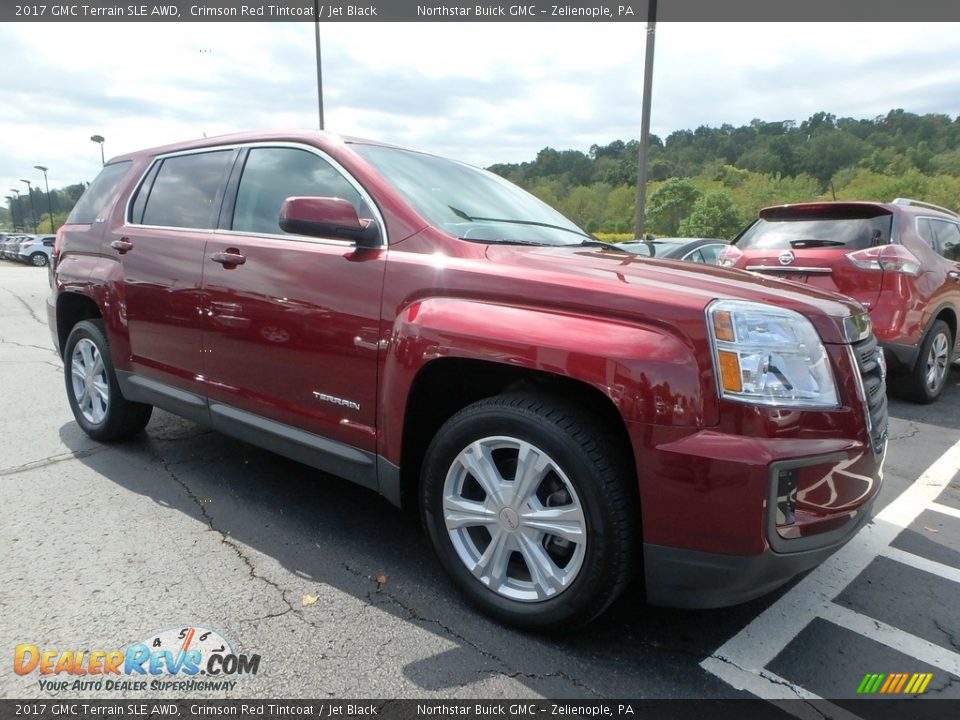 2017 GMC Terrain SLE AWD Crimson Red Tintcoat / Jet Black Photo #4