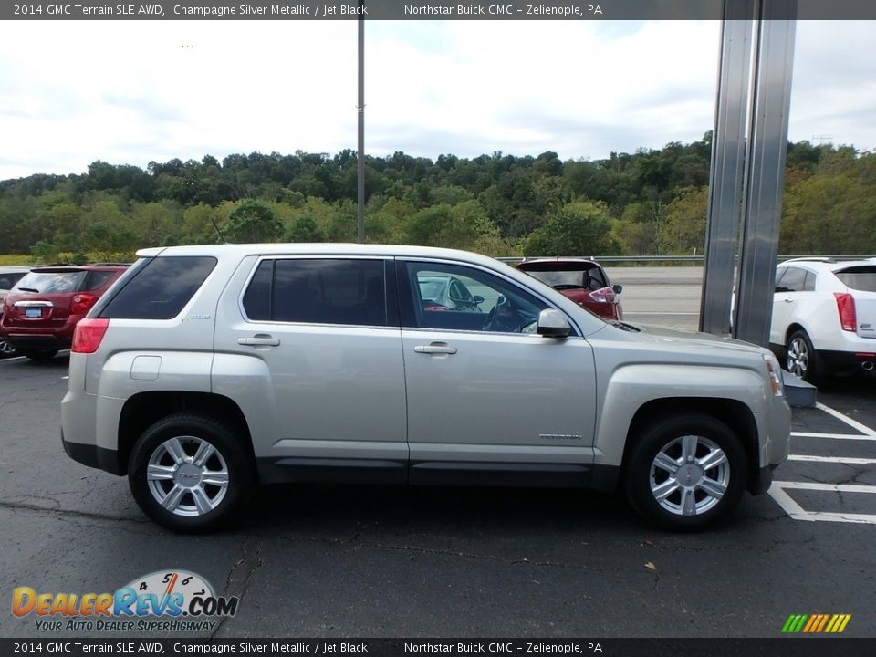 2014 GMC Terrain SLE AWD Champagne Silver Metallic / Jet Black Photo #5
