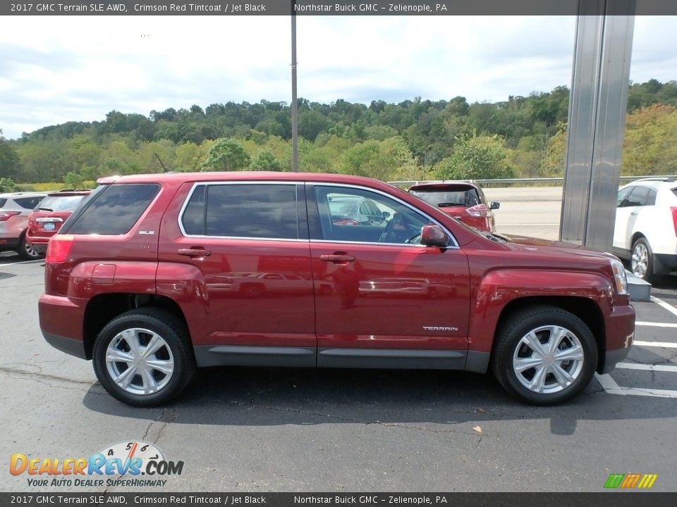 2017 GMC Terrain SLE AWD Crimson Red Tintcoat / Jet Black Photo #5