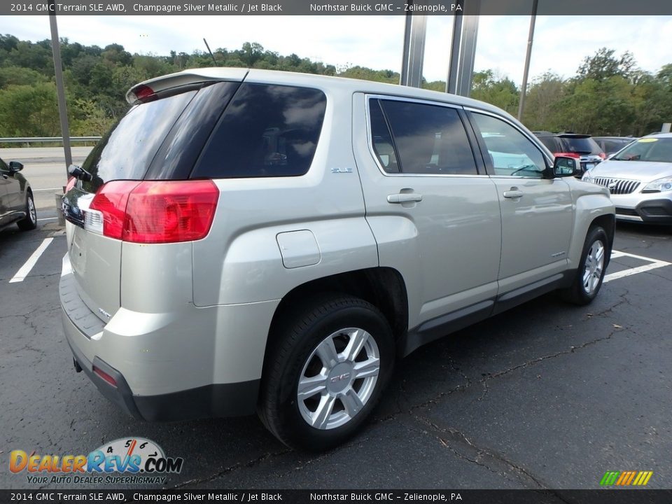 2014 GMC Terrain SLE AWD Champagne Silver Metallic / Jet Black Photo #9