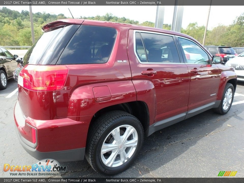 2017 GMC Terrain SLE AWD Crimson Red Tintcoat / Jet Black Photo #9