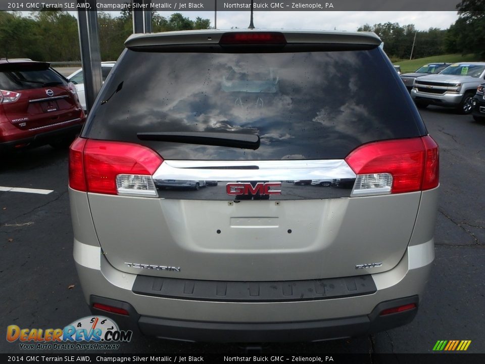 2014 GMC Terrain SLE AWD Champagne Silver Metallic / Jet Black Photo #10
