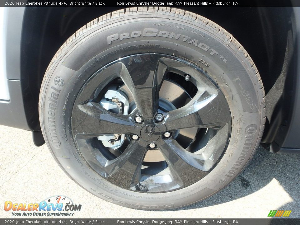 2020 Jeep Cherokee Altitude 4x4 Bright White / Black Photo #10