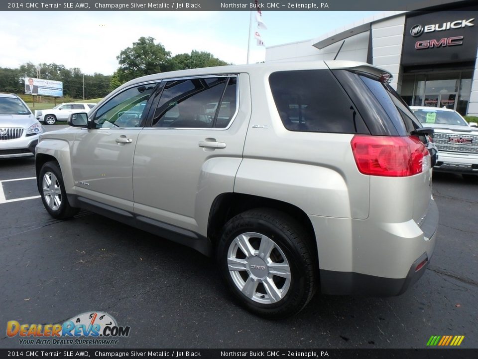 2014 GMC Terrain SLE AWD Champagne Silver Metallic / Jet Black Photo #12