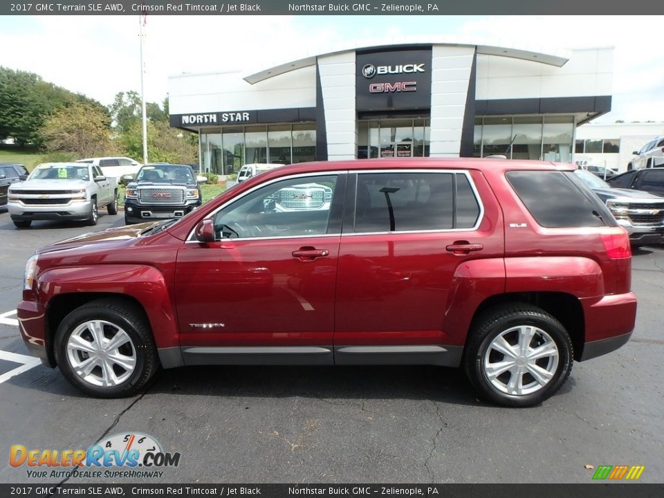 2017 GMC Terrain SLE AWD Crimson Red Tintcoat / Jet Black Photo #13