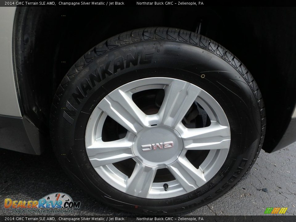 2014 GMC Terrain SLE AWD Champagne Silver Metallic / Jet Black Photo #14