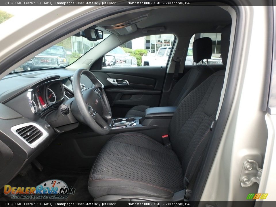 2014 GMC Terrain SLE AWD Champagne Silver Metallic / Jet Black Photo #17