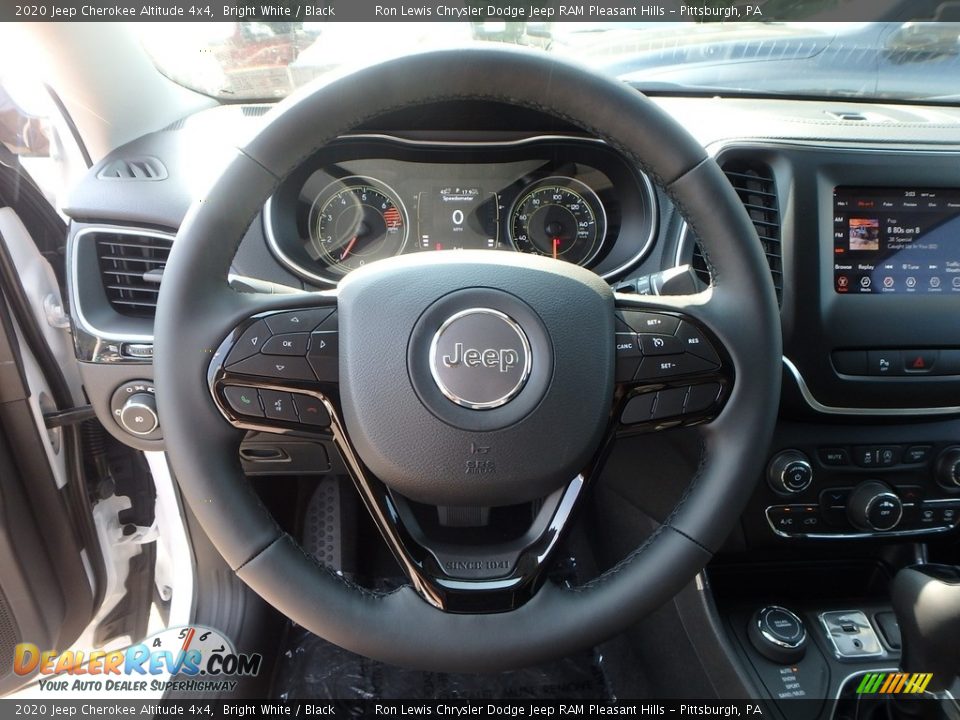 2020 Jeep Cherokee Altitude 4x4 Bright White / Black Photo #18