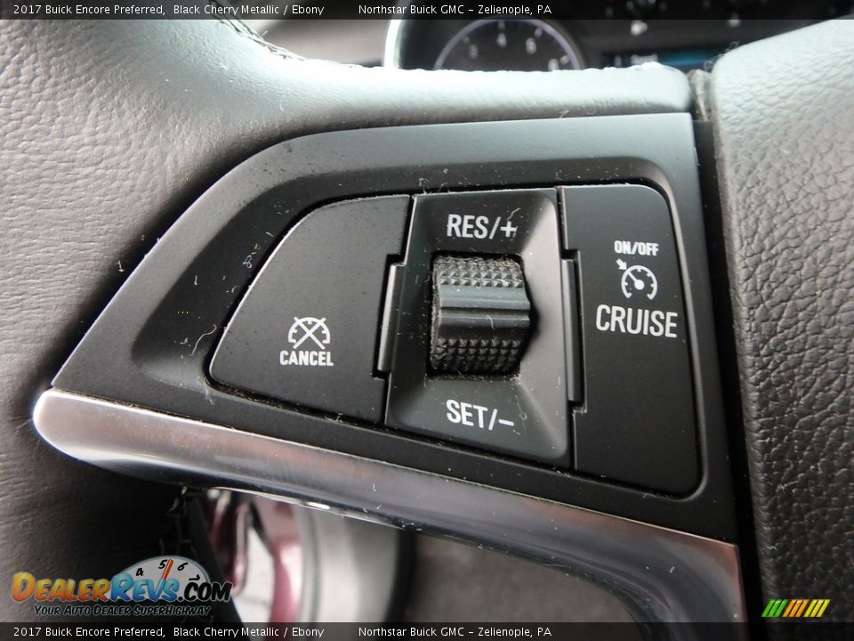 2017 Buick Encore Preferred Black Cherry Metallic / Ebony Photo #24