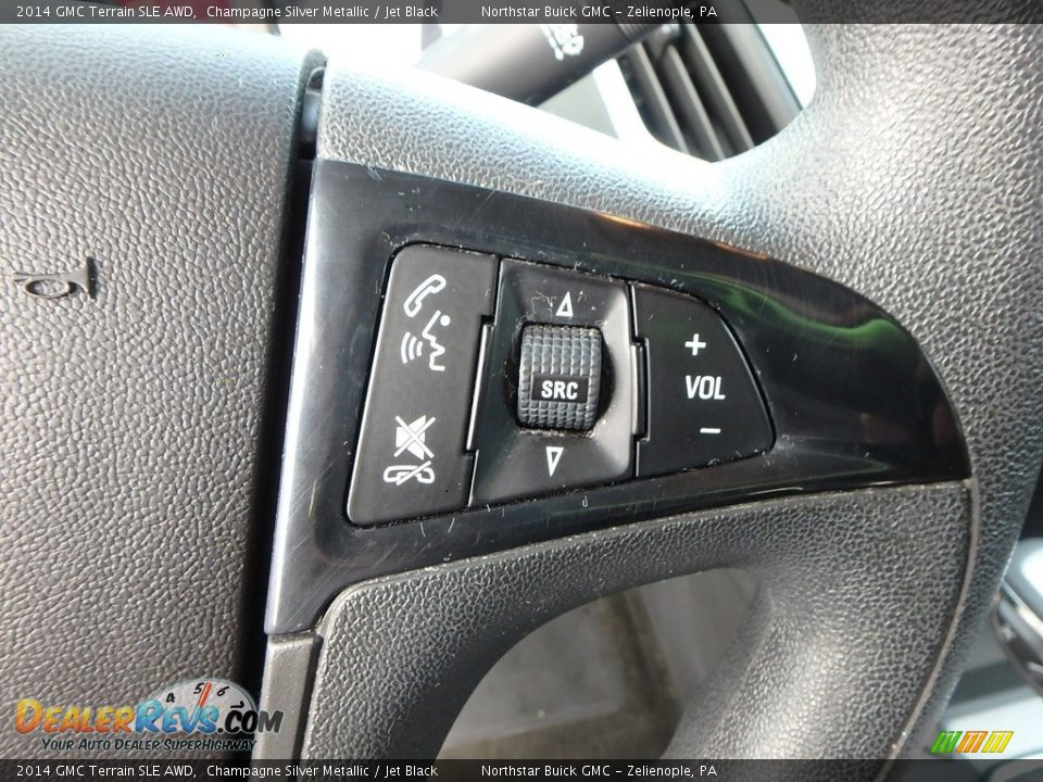 2014 GMC Terrain SLE AWD Champagne Silver Metallic / Jet Black Photo #25