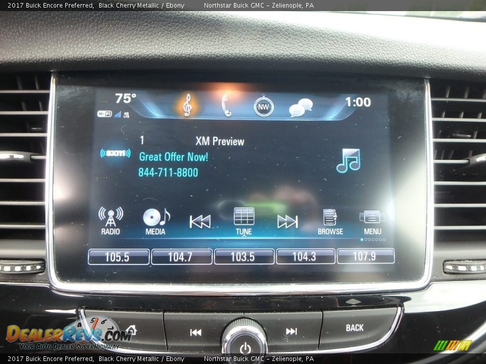 2017 Buick Encore Preferred Black Cherry Metallic / Ebony Photo #27
