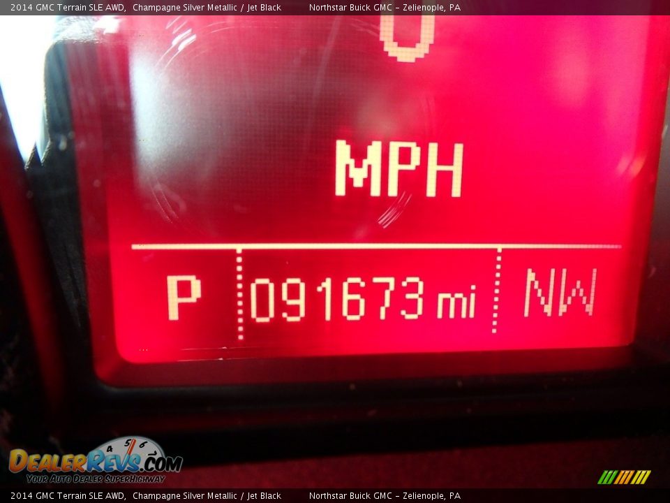 2014 GMC Terrain SLE AWD Champagne Silver Metallic / Jet Black Photo #30