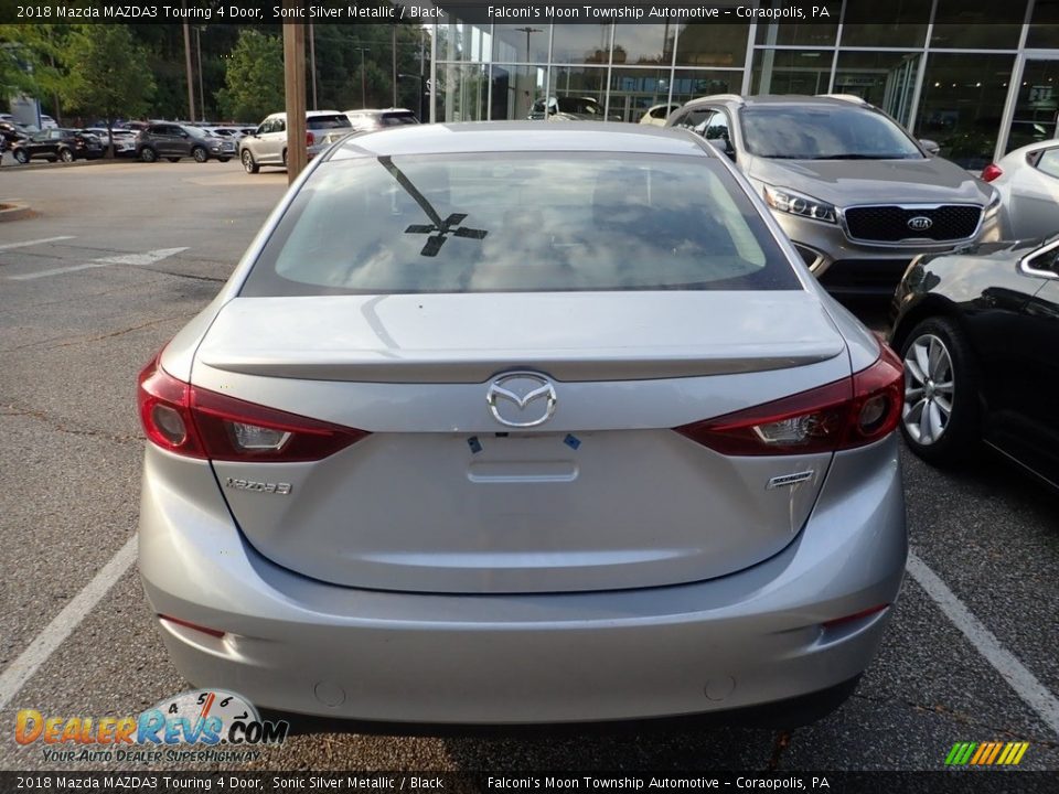 2018 Mazda MAZDA3 Touring 4 Door Sonic Silver Metallic / Black Photo #3