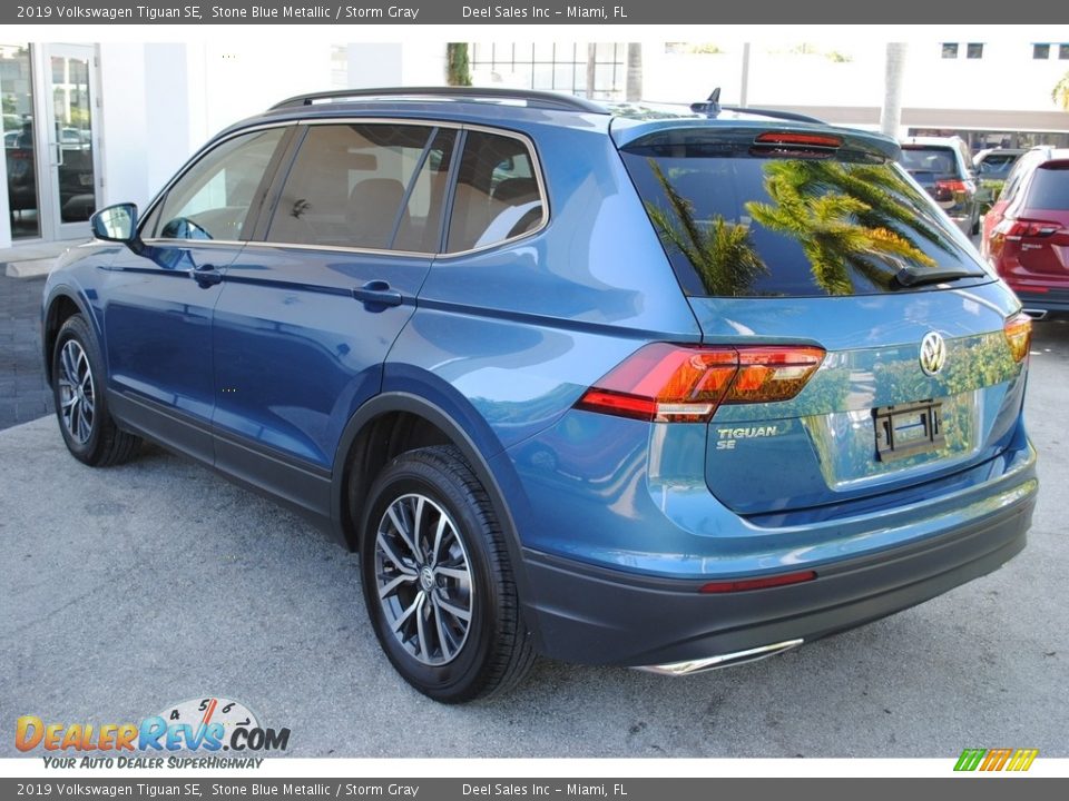2019 Volkswagen Tiguan SE Stone Blue Metallic / Storm Gray Photo #6