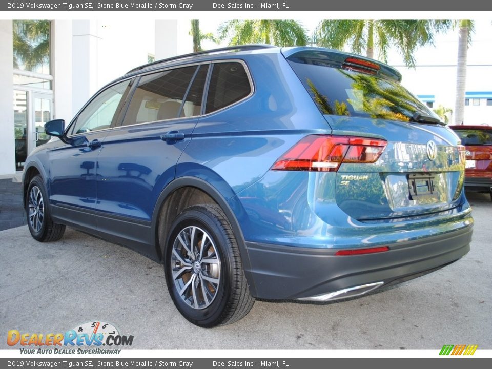 2019 Volkswagen Tiguan SE Stone Blue Metallic / Storm Gray Photo #7