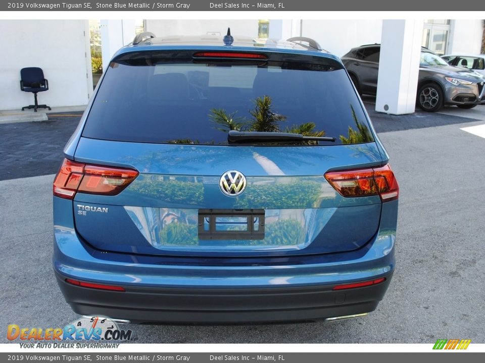 2019 Volkswagen Tiguan SE Stone Blue Metallic / Storm Gray Photo #8