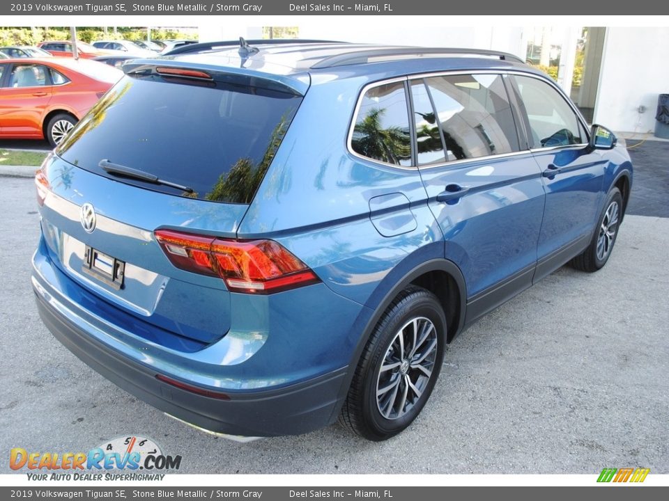 2019 Volkswagen Tiguan SE Stone Blue Metallic / Storm Gray Photo #9