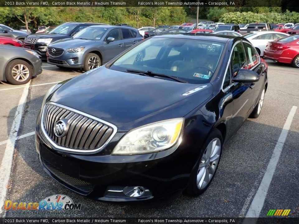 2013 Buick Verano FWD Carbon Black Metallic / Medium Titanium Photo #1