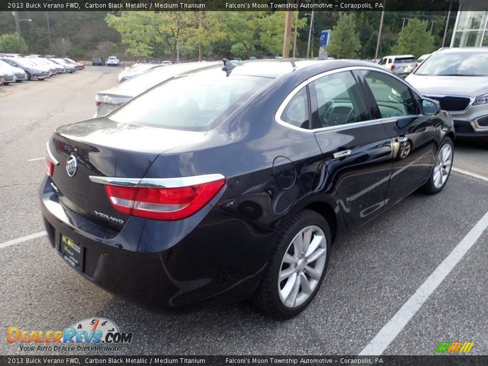 2013 Buick Verano FWD Carbon Black Metallic / Medium Titanium Photo #4