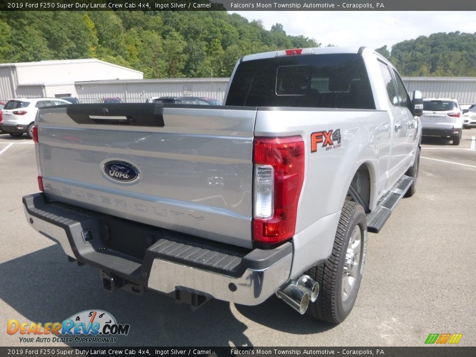 2019 Ford F250 Super Duty Lariat Crew Cab 4x4 Ingot Silver / Camel Photo #2