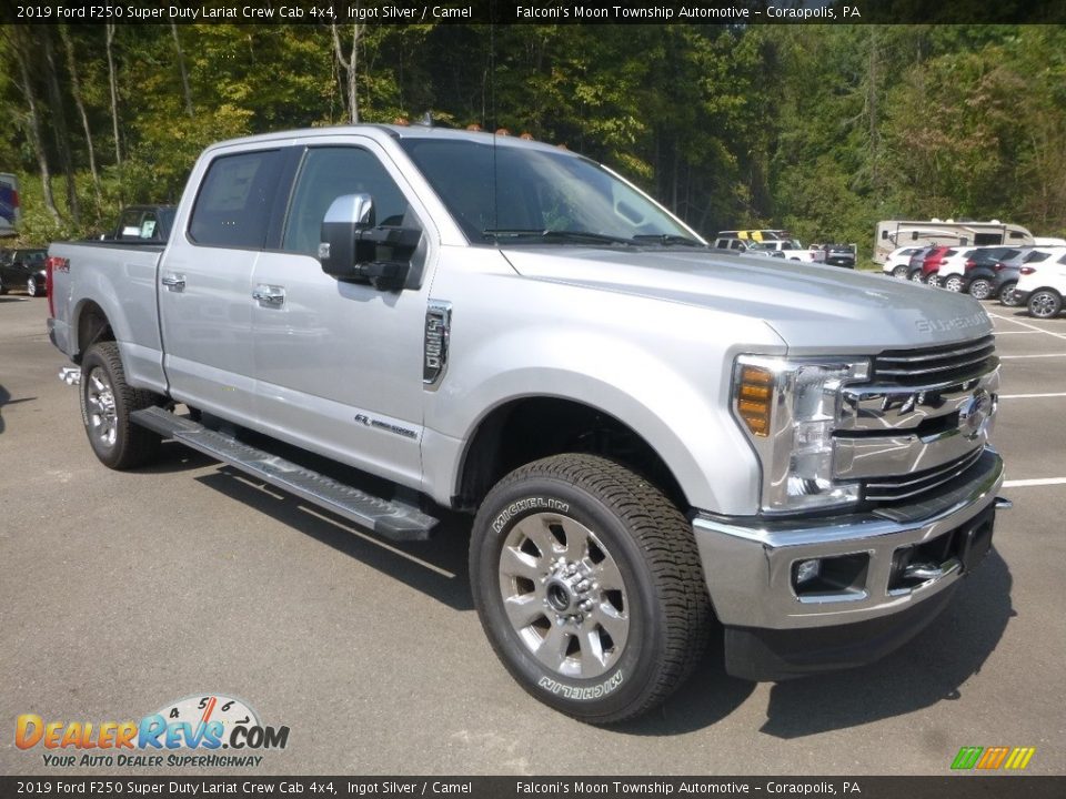 Ingot Silver 2019 Ford F250 Super Duty Lariat Crew Cab 4x4 Photo #3