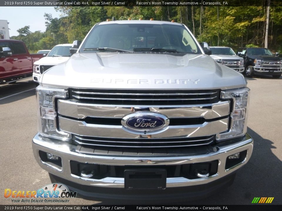 Ingot Silver 2019 Ford F250 Super Duty Lariat Crew Cab 4x4 Photo #4