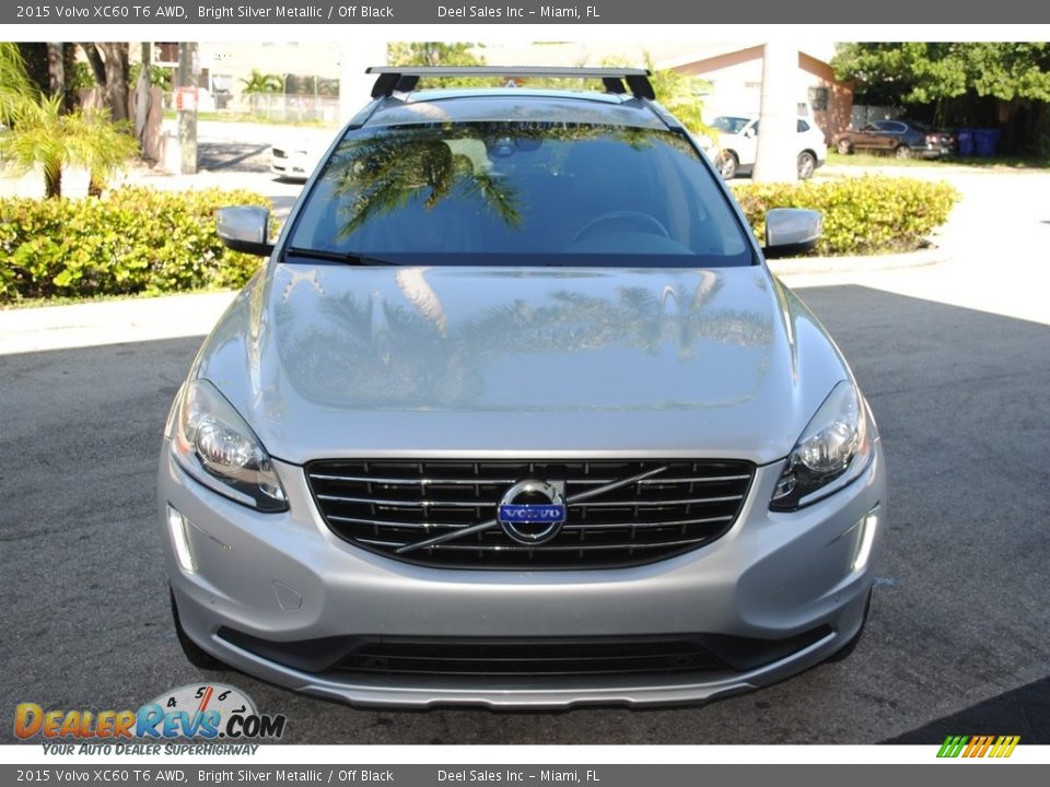 2015 Volvo XC60 T6 AWD Bright Silver Metallic / Off Black Photo #3