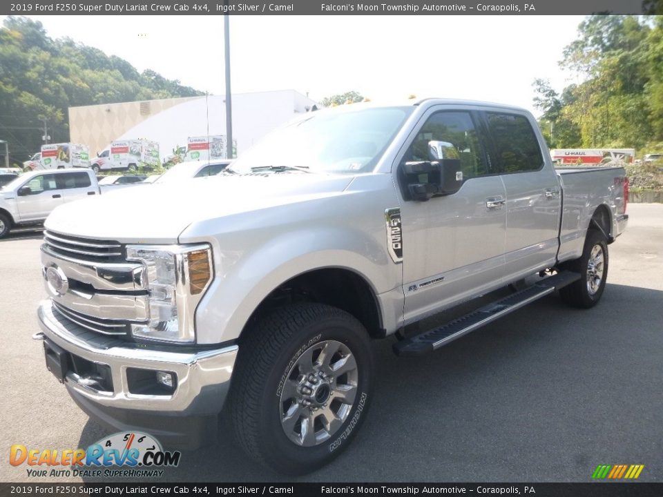 2019 Ford F250 Super Duty Lariat Crew Cab 4x4 Ingot Silver / Camel Photo #5