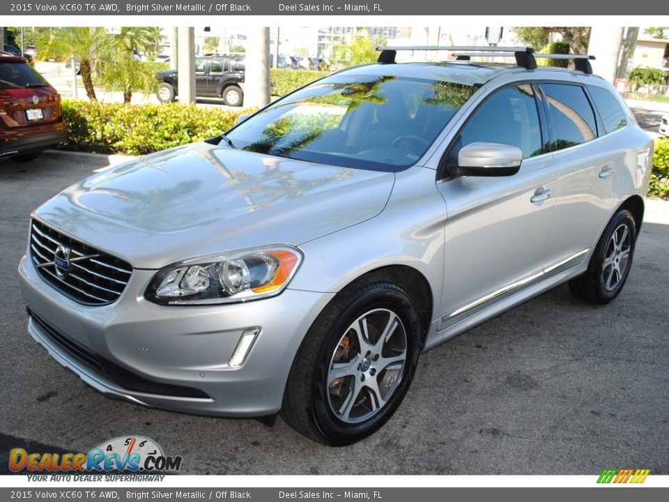 2015 Volvo XC60 T6 AWD Bright Silver Metallic / Off Black Photo #4