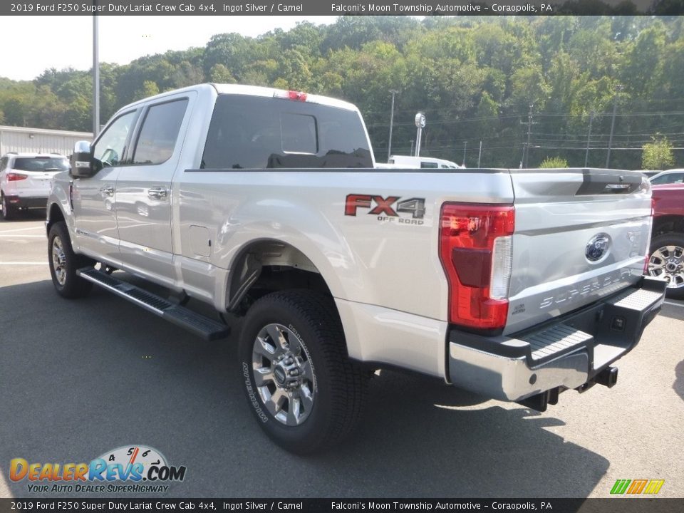 2019 Ford F250 Super Duty Lariat Crew Cab 4x4 Ingot Silver / Camel Photo #6