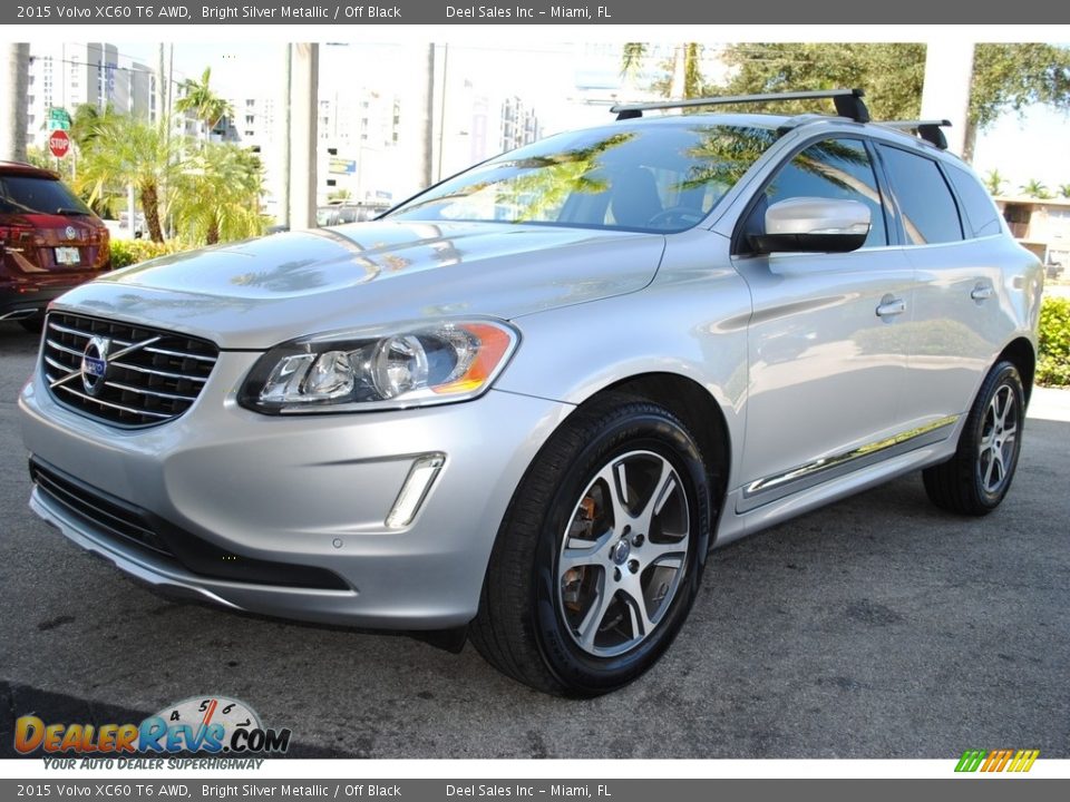 2015 Volvo XC60 T6 AWD Bright Silver Metallic / Off Black Photo #5
