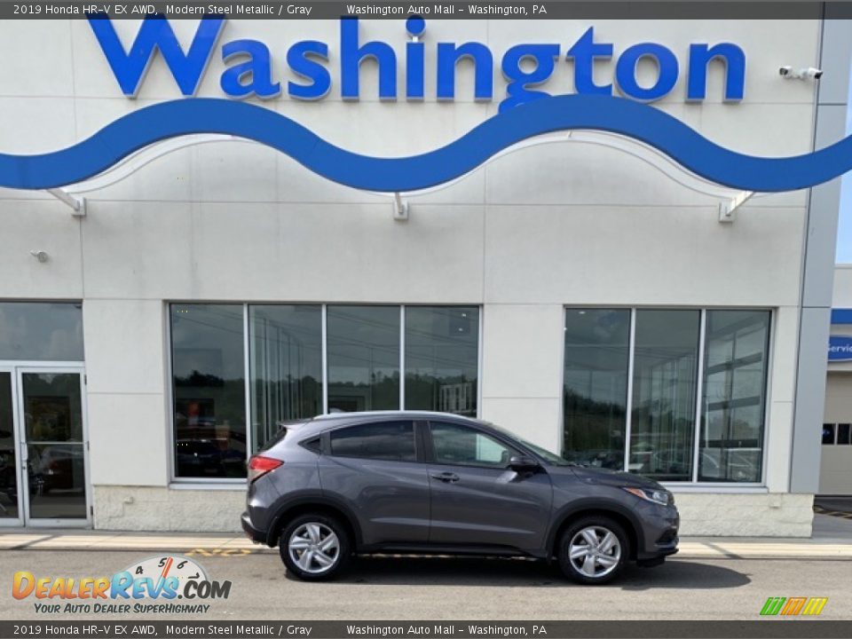 2019 Honda HR-V EX AWD Modern Steel Metallic / Gray Photo #1