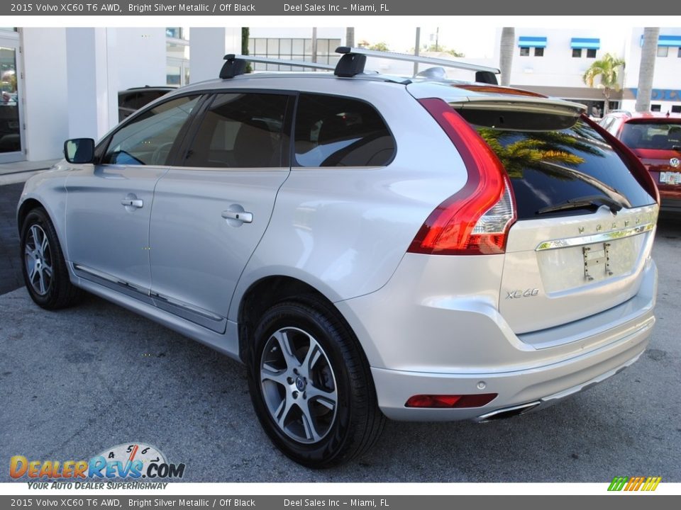 2015 Volvo XC60 T6 AWD Bright Silver Metallic / Off Black Photo #6