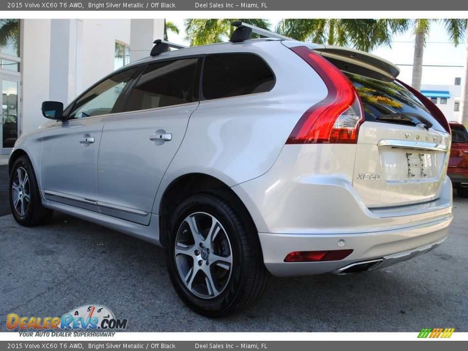 2015 Volvo XC60 T6 AWD Bright Silver Metallic / Off Black Photo #7