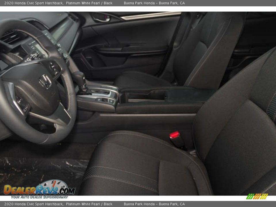 2020 Honda Civic Sport Hatchback Platinum White Pearl / Black Photo #17