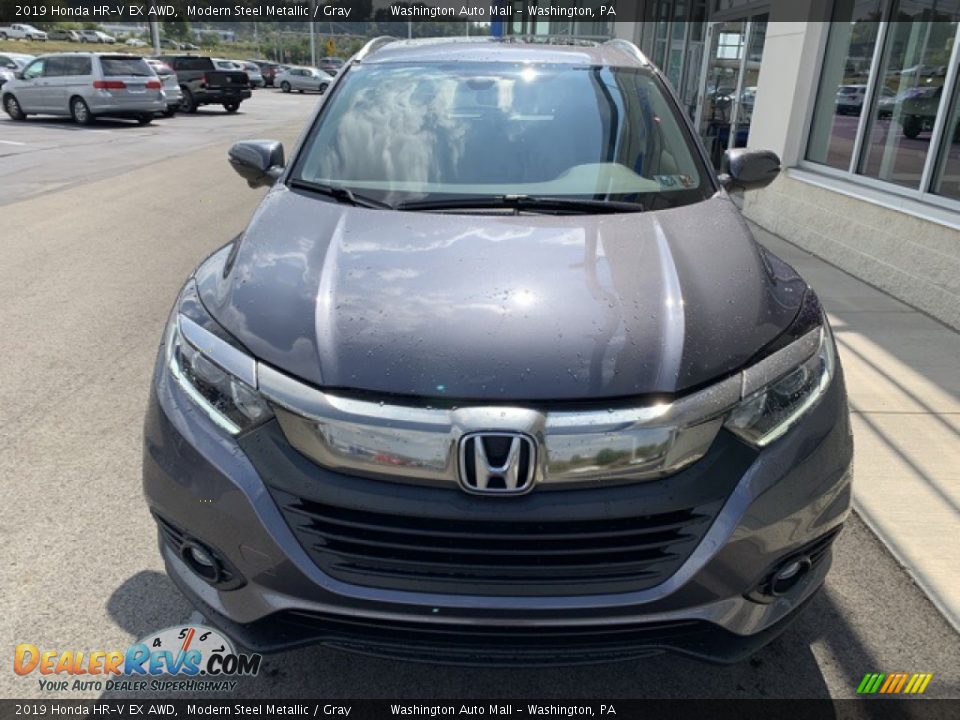 2019 Honda HR-V EX AWD Modern Steel Metallic / Gray Photo #3