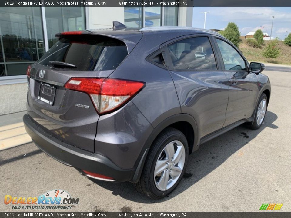 2019 Honda HR-V EX AWD Modern Steel Metallic / Gray Photo #7