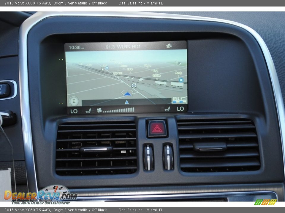 2015 Volvo XC60 T6 AWD Bright Silver Metallic / Off Black Photo #13