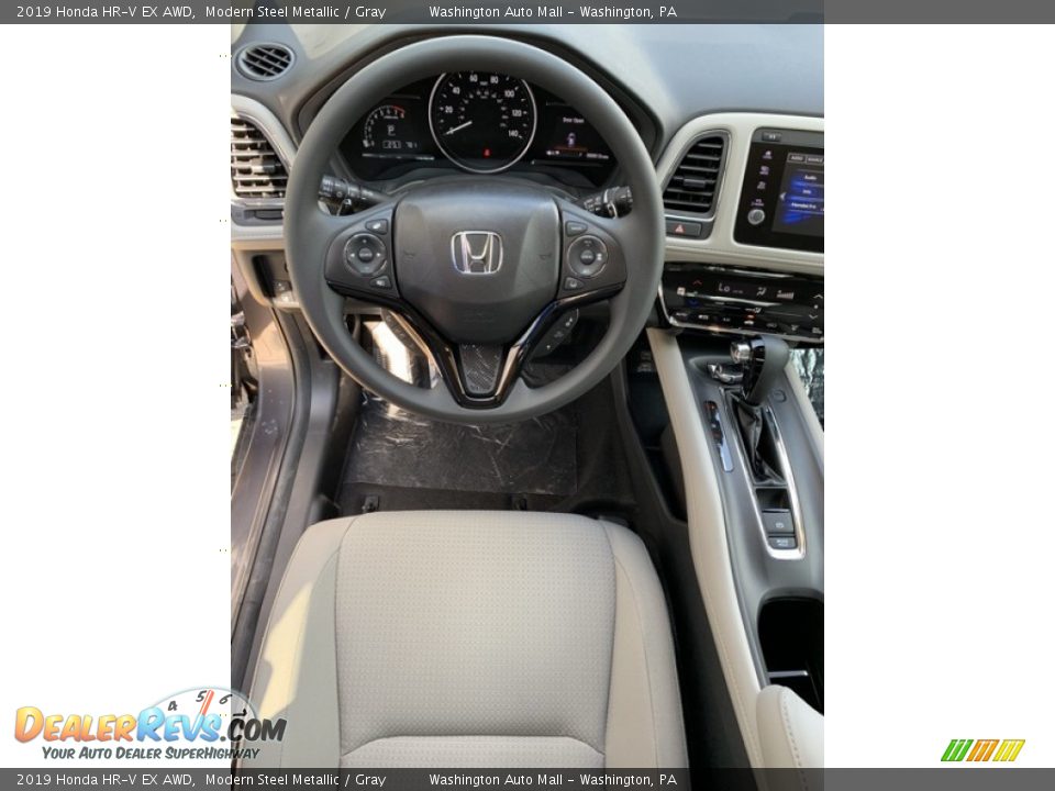 2019 Honda HR-V EX AWD Modern Steel Metallic / Gray Photo #13